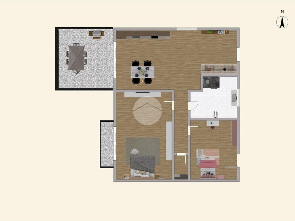 Trilocale Viale Rimembranza, Bagnolo Piemonte - planimetria 1