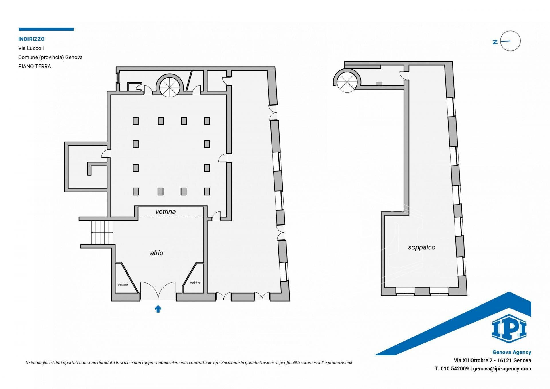 Commercial Premises Via Luccoli, Genova (neighborhood Centro Storico) - floor plans 1