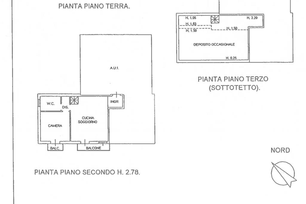 Three-room apartment Viale E.Fermi, Cesenatico - floor plans 1