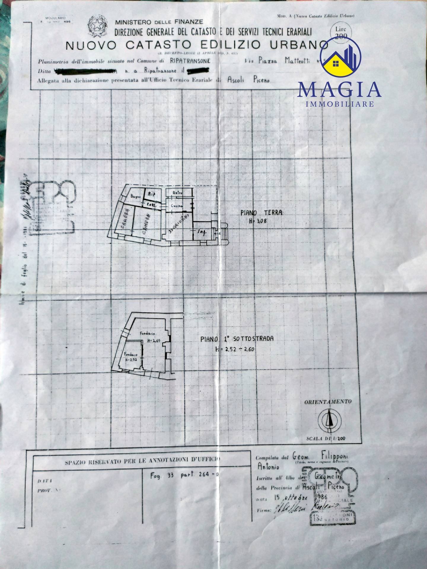 Foto 25 - Independent house 5-6, Ripatransone - floor plans 1
