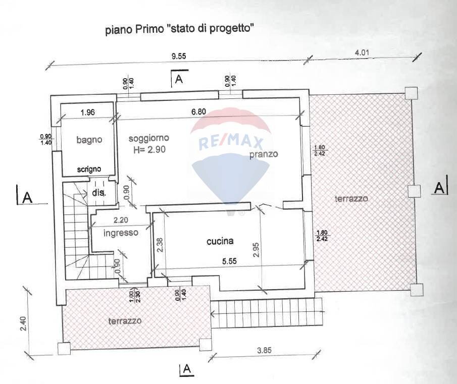 Pianta 2D - Villa Via Martiri della Libertà
 
501, Travedona-Monate - planimetria 1