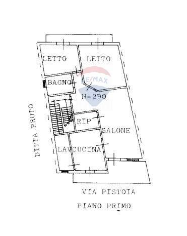 Pianta 2D - Appartamento Via Pistoia
 
49, Bronte - planimetria 1