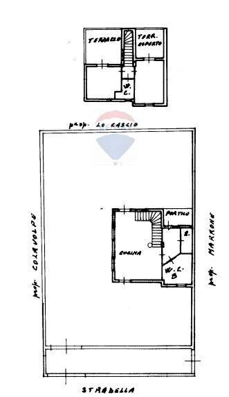 Pianta 2D - Villa Via Piano San Michele, C.da Torre Colonna
 
10, Altavilla Milicia - planimetria 1