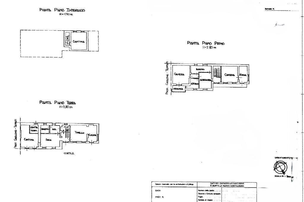 Rustic Via San Firmino, Fiano - floor plans 1