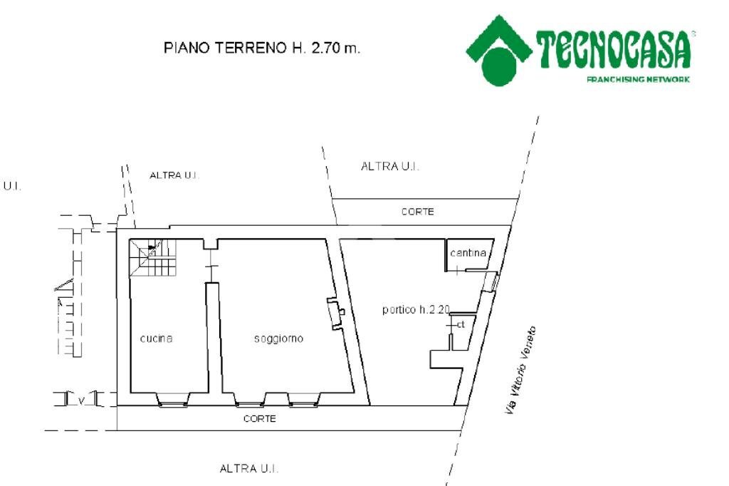 Casa semi indipendente Via vittorio veneto, Gassino Torinese - planimetria 1