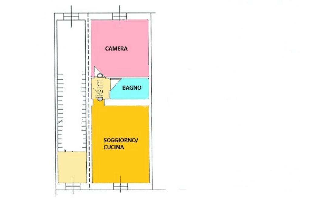 Bilocale Via Giovanni Scazzola, Alessandria - planimetria 1