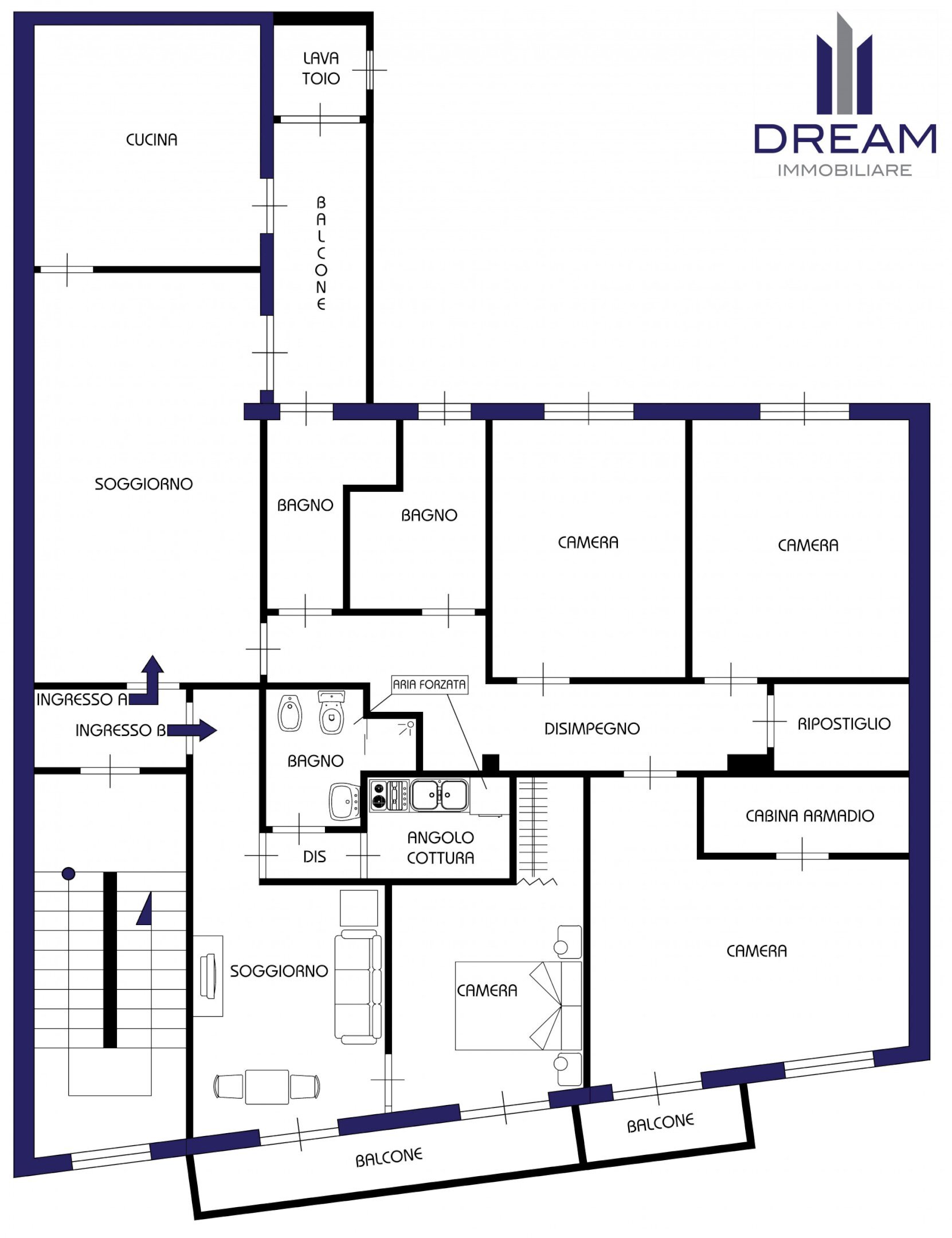 Foto 33 - Apartment via Costantino Nigra, Quartu Sant'Elena - floor plans 1