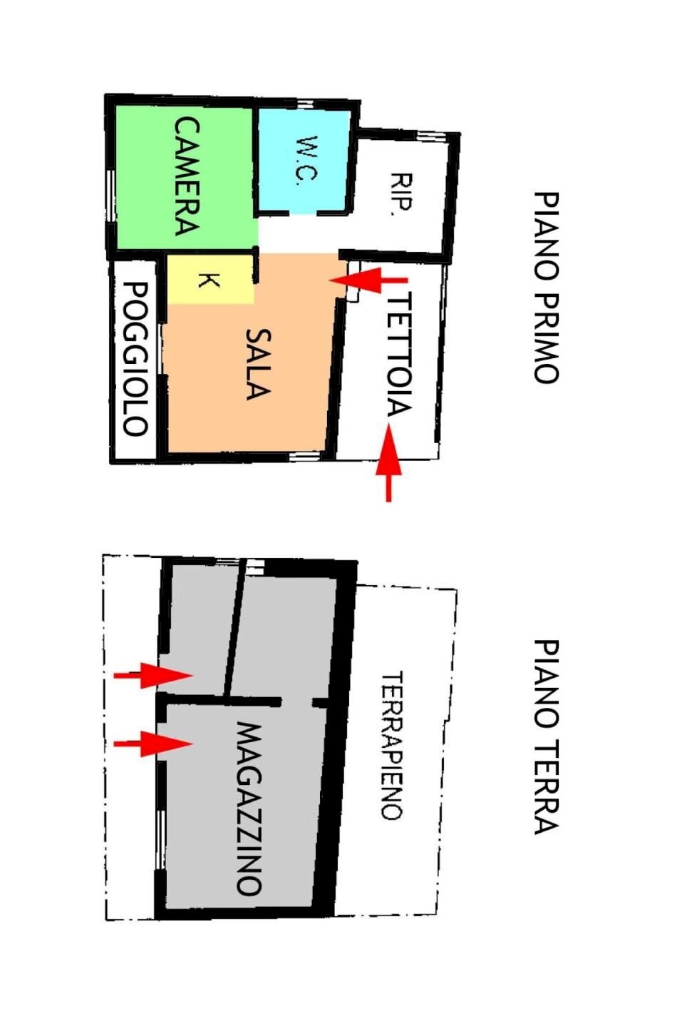 Villa strada Provinciale Nord, Ceriana - planimetria 1