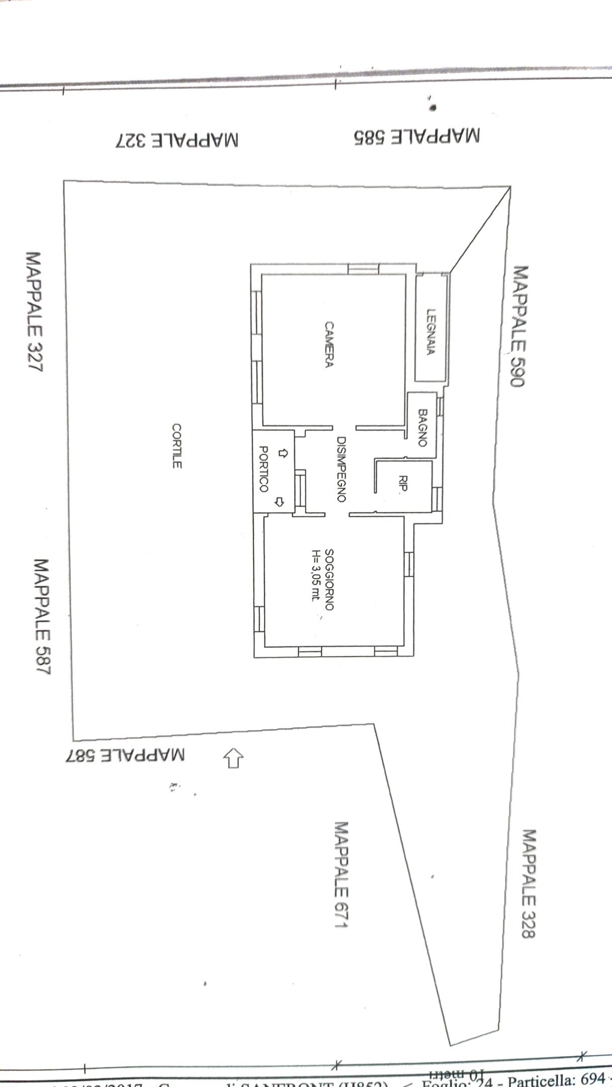 Casa indipendente borgata demaria, Sanfront - planimetria 1