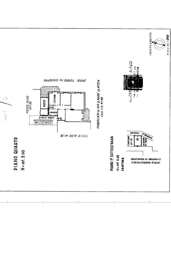 Quadrilocale Via Fratelli Cervi, Sant'Olcese - planimetria 1