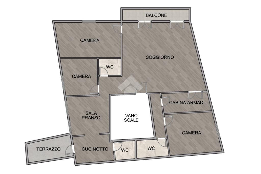 Apartment Via Nicolo' Aicardi, Celle Ligure - floor plans 1