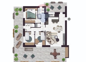 Pianta 2D - Trilocale via Roma
 
snc, Bernareggio - foto 10