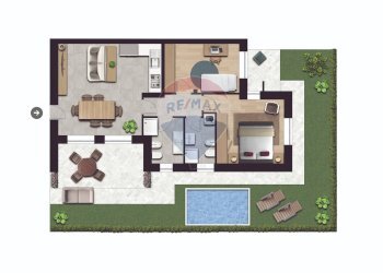 Pianta 2D - Trilocale via Roma
 
snc, Bernareggio - foto 9