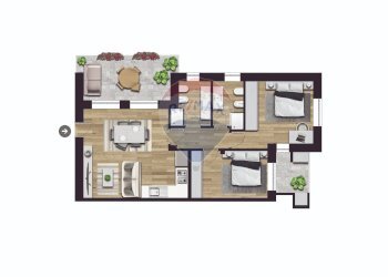 Pianta 2D - Trilocale Via Roma
 
snc, Bernareggio - foto 4