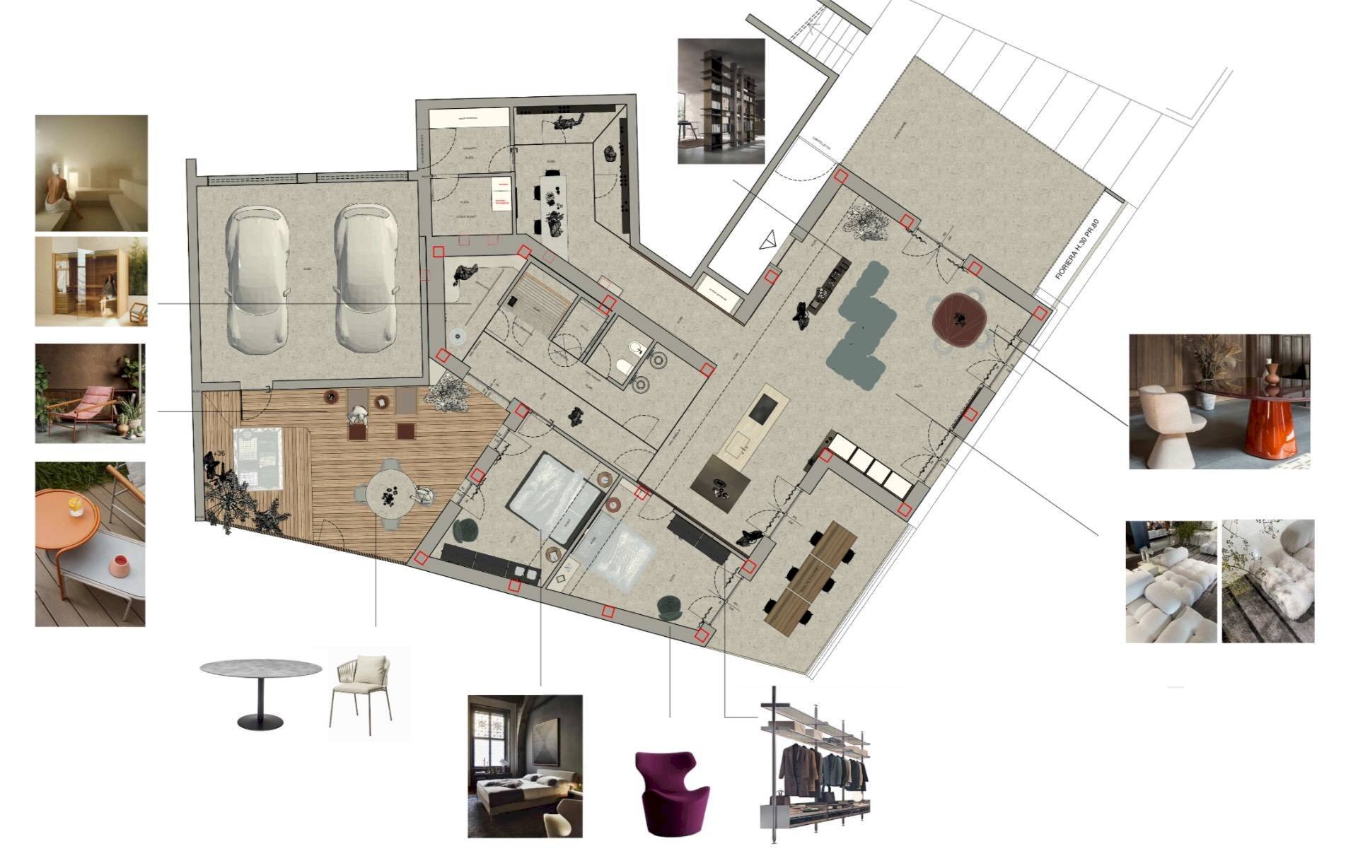 Foto 14 - Villa Via Lungo Lago, Pella - floor plans 1