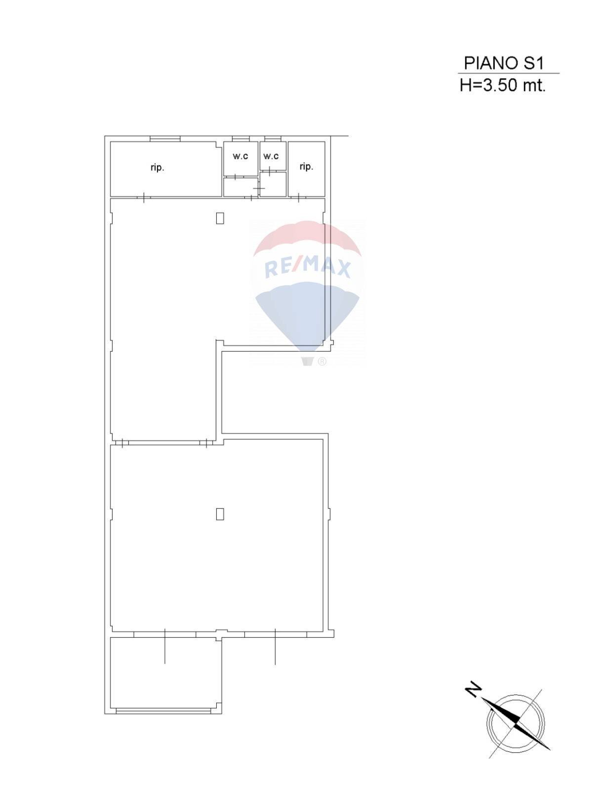 Pianta 2D - Locale Commerciale Via Livatino
 
30, Enna - planimetria 1