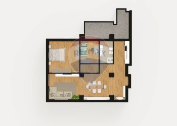 Pianta 2D - Trilocale Via Leonardo da Vinci
 
145, Palermo - foto 4