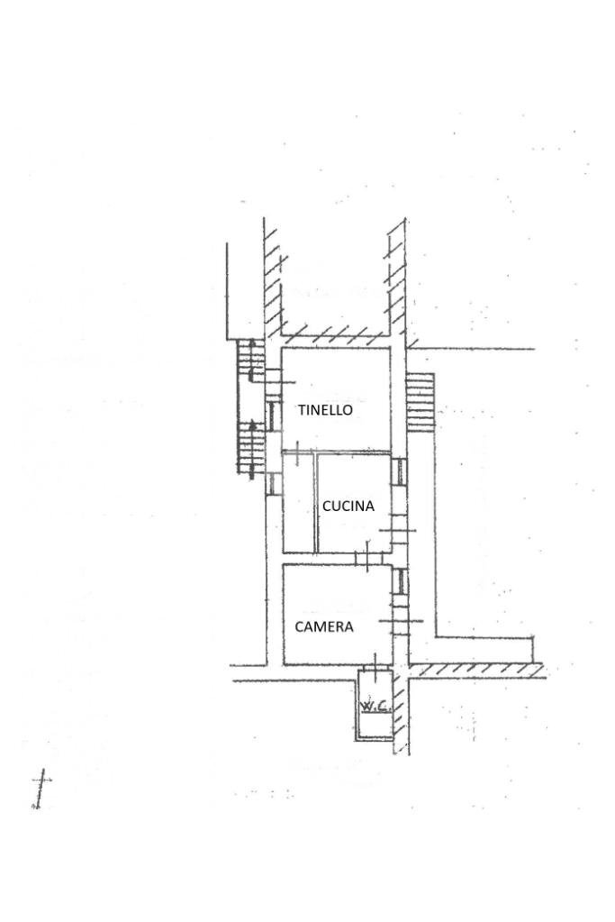 Three-room apartment Via Guglielmo Oberdan, Barge - floor plans 1