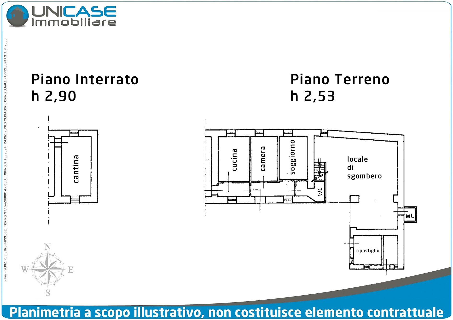 Rustic Via Barge, 80, Paesana - floor plans 1