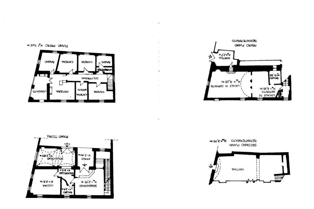 Casa semi indipendente Via Garibaldi, Pasturana - planimetria 1