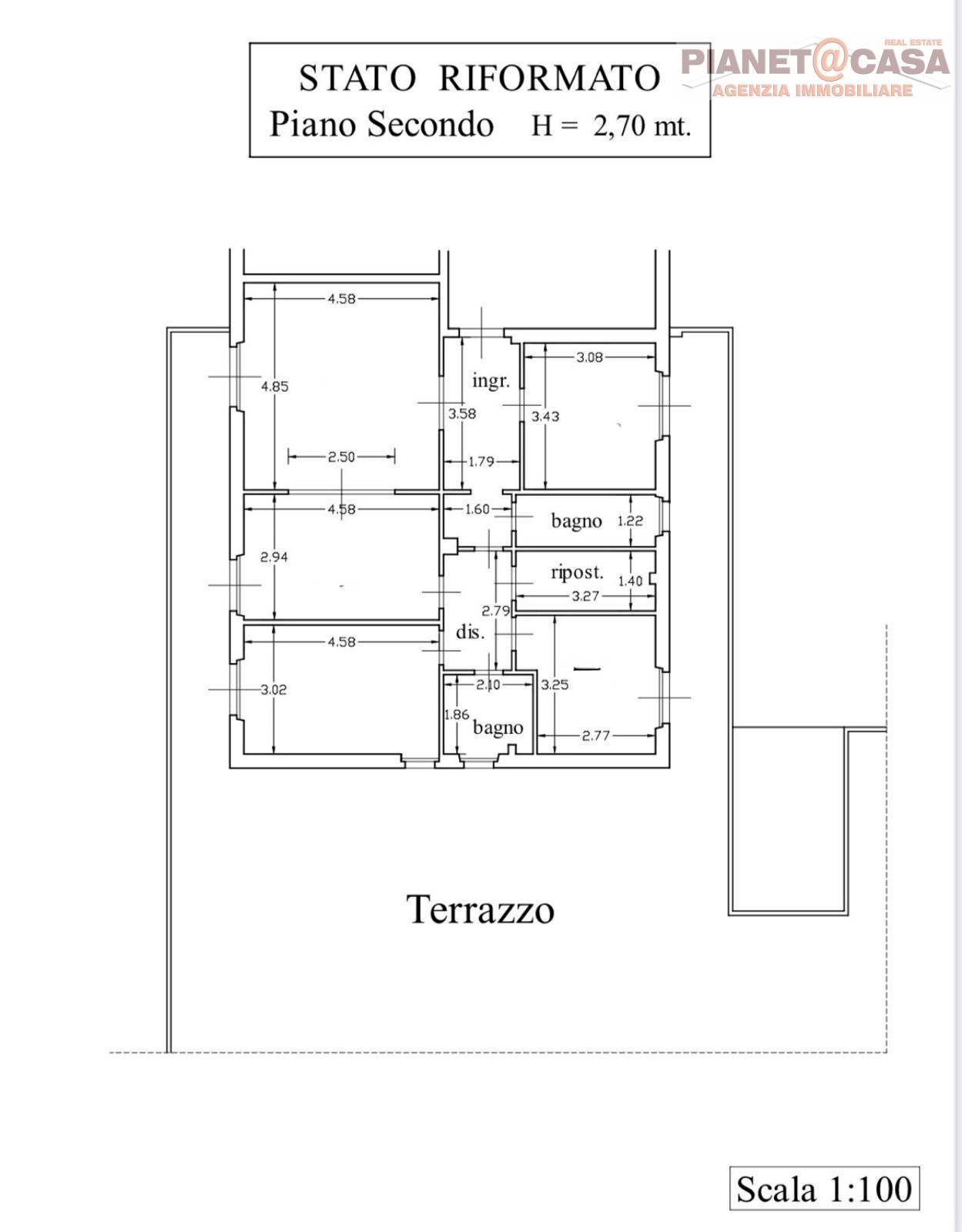 Foto 22 - Appartamento Via Leopardi, Colli del Tronto - planimetria 1