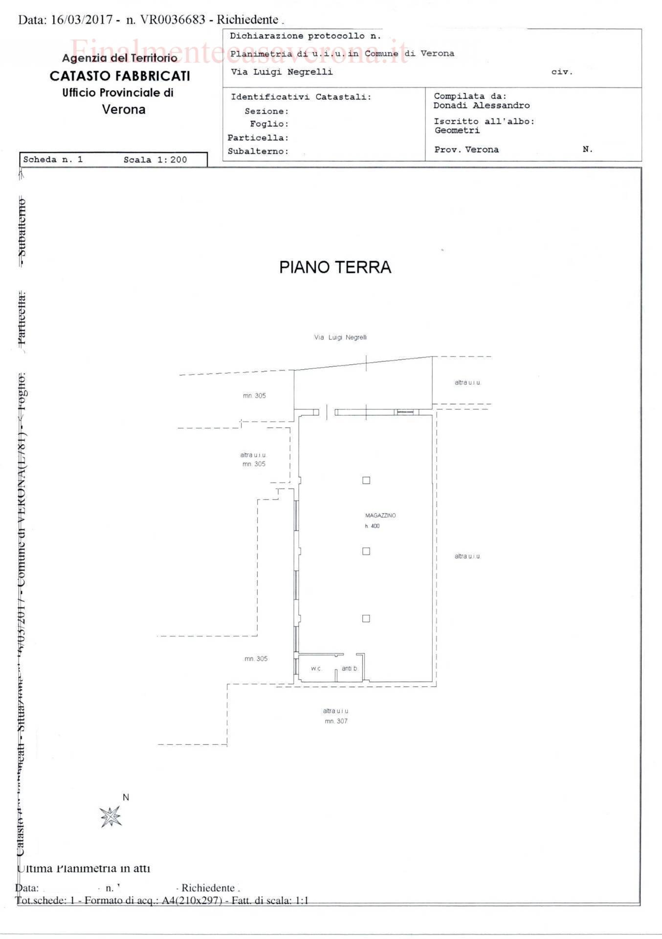 Foto 10 - Laboratory Via Luigi Negrelli
 
5, Verona - floor plans 1
