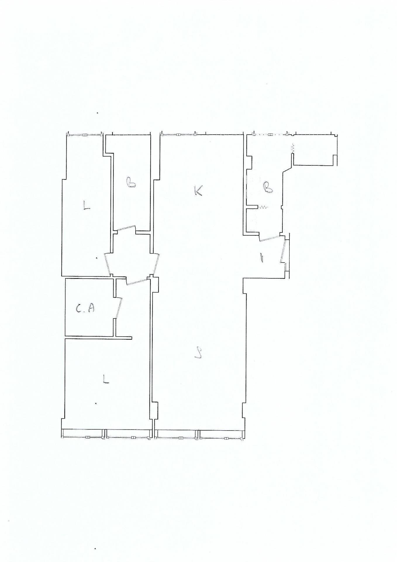 Foto 2 - Appartamento Viale Cavour, Ferrara - planimetria 1