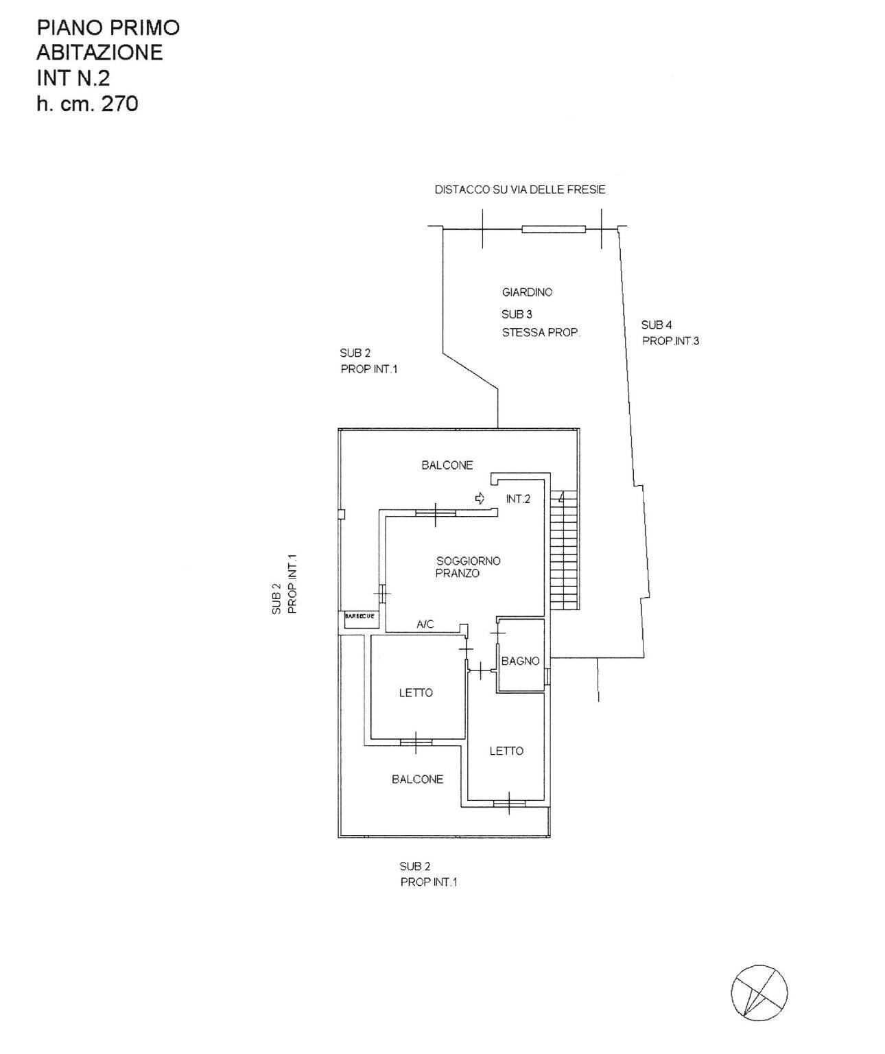 Villa a Schiera via delle Fresie, Anzio - planimetria 1