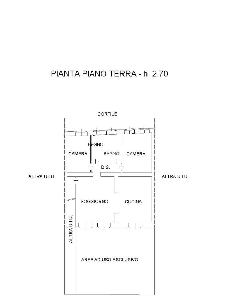 Four-room apartment Via Ugo Foscolo, San Gillio - floor plans 1