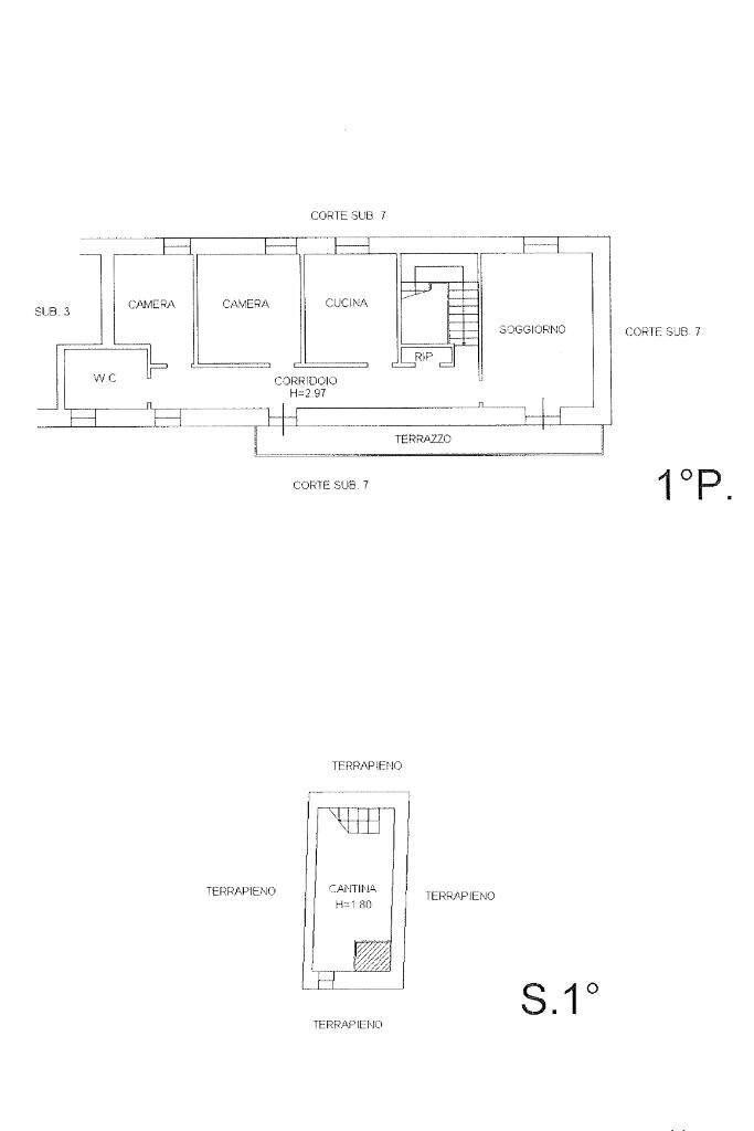 Casa semi indipendente Via Giacomo Matteotti di cascinagrossa, Alessandria - planimetria 1