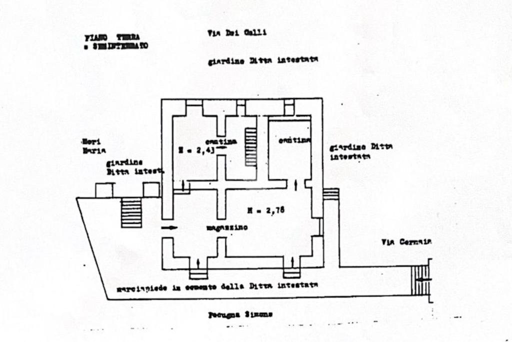 Villa Scalinata Cernaia, La Spezia (neighborhood Stazione) - floor plans 1