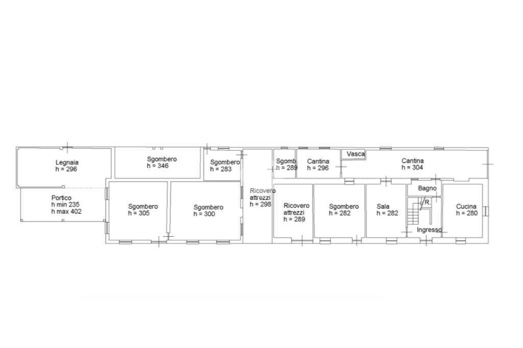 Independent house Via Roma, Bubbio - floor plans 1
