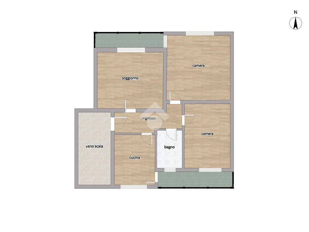 Four-room apartment Via abegg, Susa - floor plans 1
