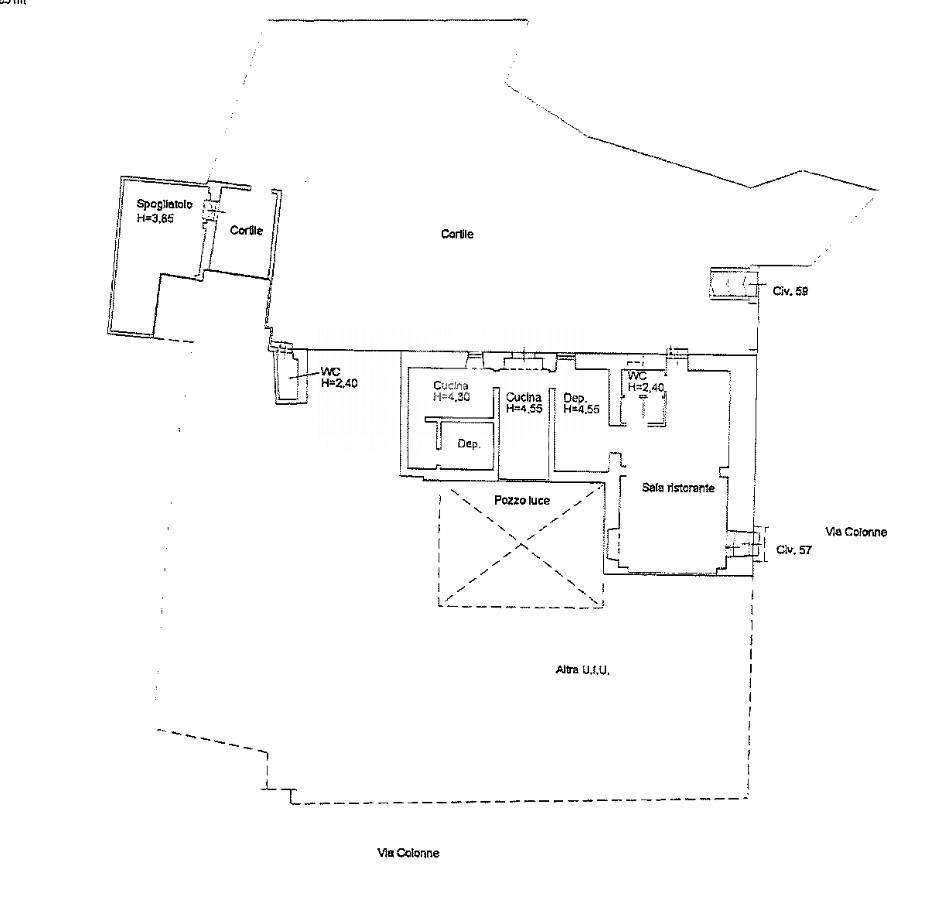 Foto 26 - Attività Commerciale Via Colonne
 
57-59, Brindisi - planimetria 1