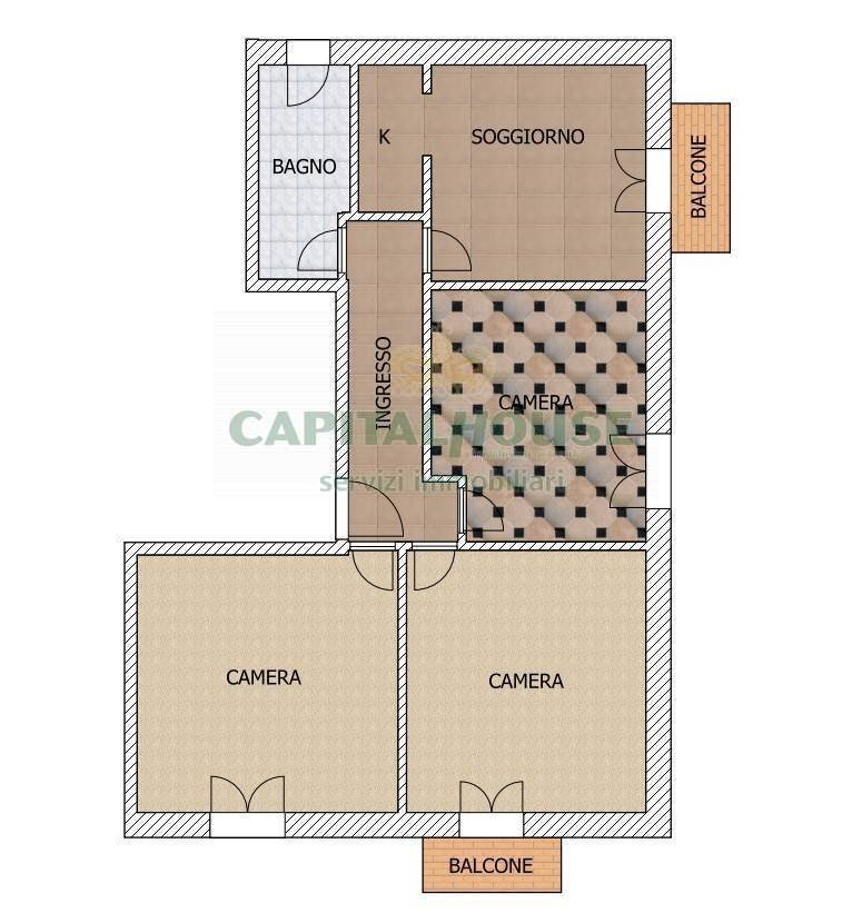 Foto 8 - Quadrilocale Via San Donato, Bologna - planimetria 1