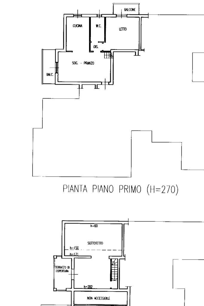 Three-room apartment Via Acquario, Cesenatico - floor plans 1