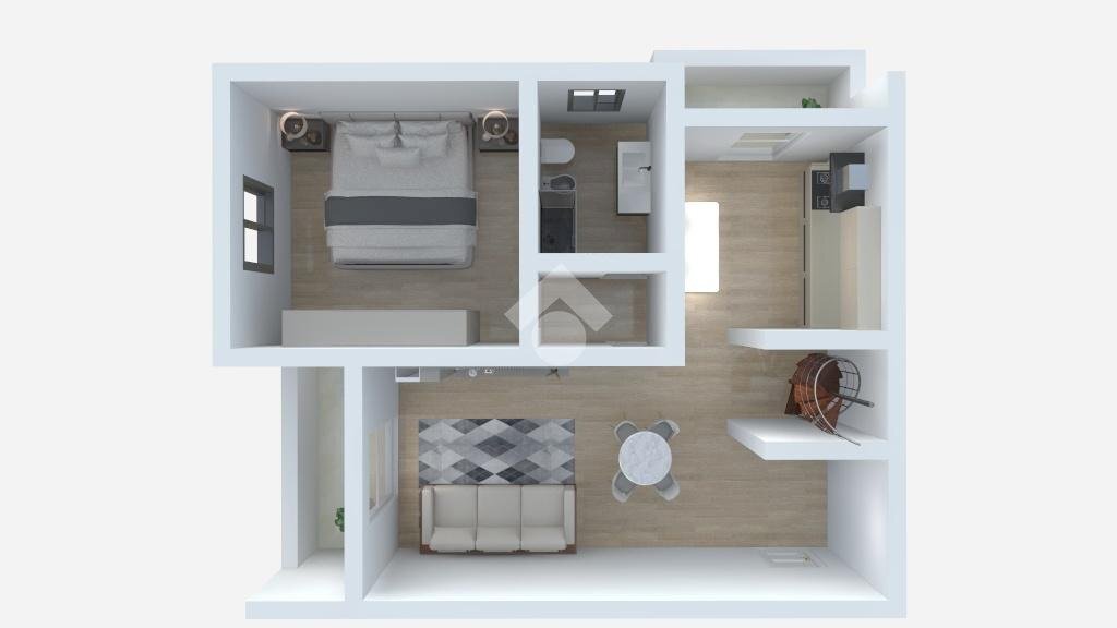 Two-room apartment Via Giovanni Paolo II, Casorezzo - floor plans 1