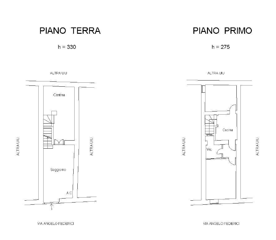 Foto 19 - Trilocale via Arcangelo Federici
 
35, Monterotondo - planimetria 1