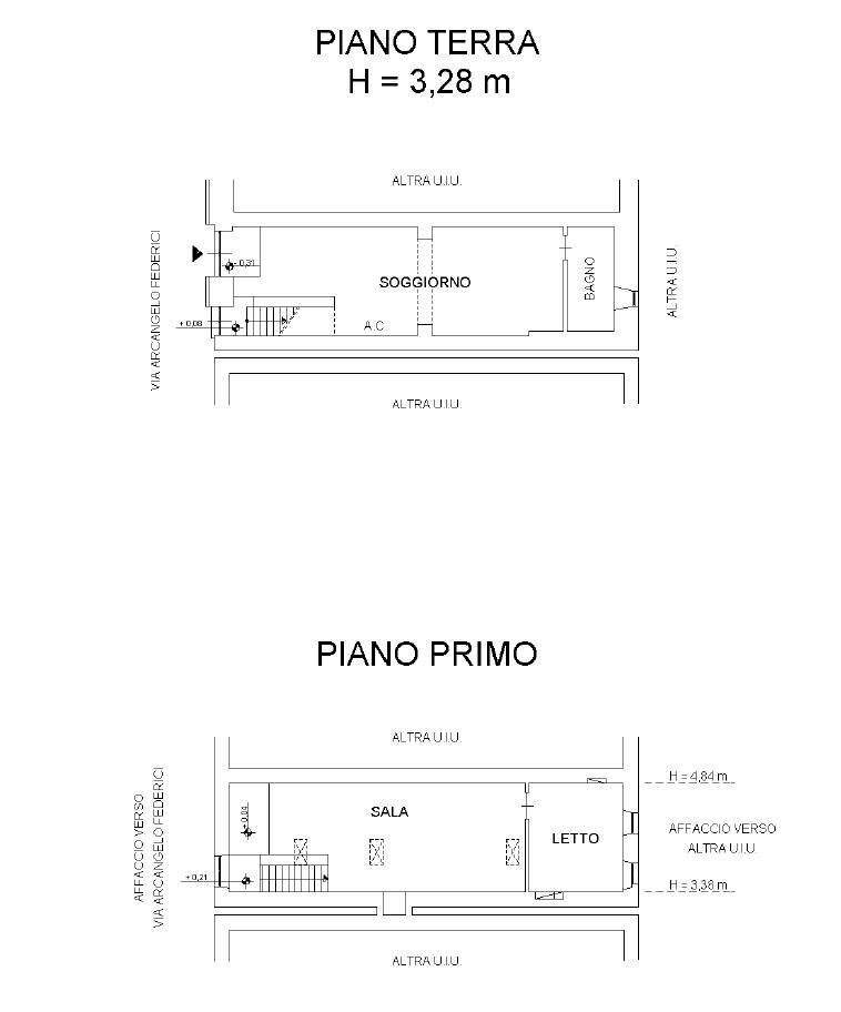 Foto 23 - Three-room apartment via A. Federici
 
37 - 39, Monterotondo - floor plans 1