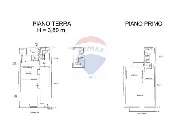 Pianta 2D - Casa indipendente via palermo
 
611, Catania - planimetria 1
