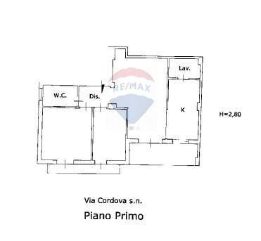 Pianta 2D - Casa semi indipendente via cordova
 
43, Comiso - planimetria 1