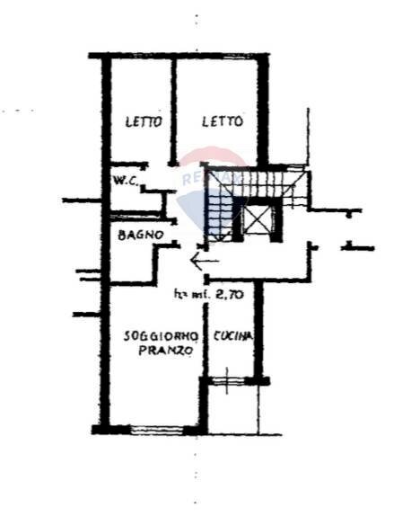 Pianta 2D - Trilocale Via Lione
 
1, Aprilia - planimetria 1