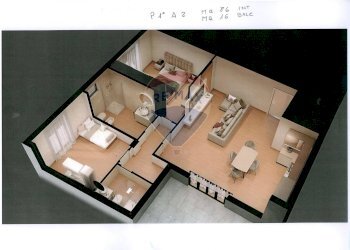 Pianta 3D - Trilocale Vico Traversa Giovanna Da Durazzo
 
1, Bitonto - foto 4