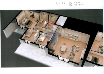 Pianta 3D - Trilocale Vico Traversa Giovanna Da Durazzo
 
1, Bitonto - foto 3