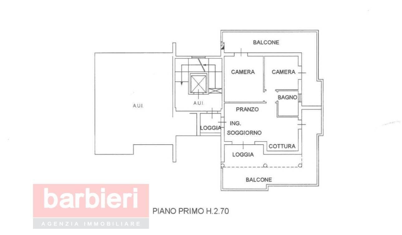 Foto 47 - Trilocale Via Martiri Fantini
 
33A, Cervia - planimetria 1