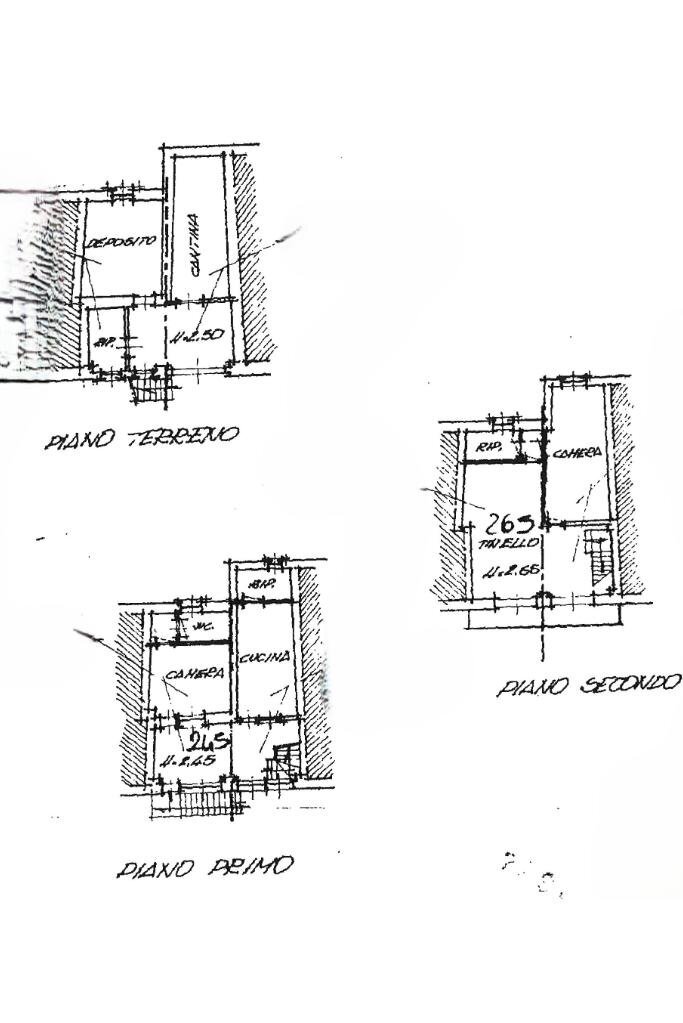 Semi-detached house Via Rua, Castellamonte - floor plans 1