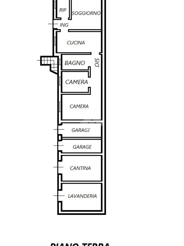 Porzione di casa Via Guglielmo Marconi, Poggio Renatico - planimetria 1