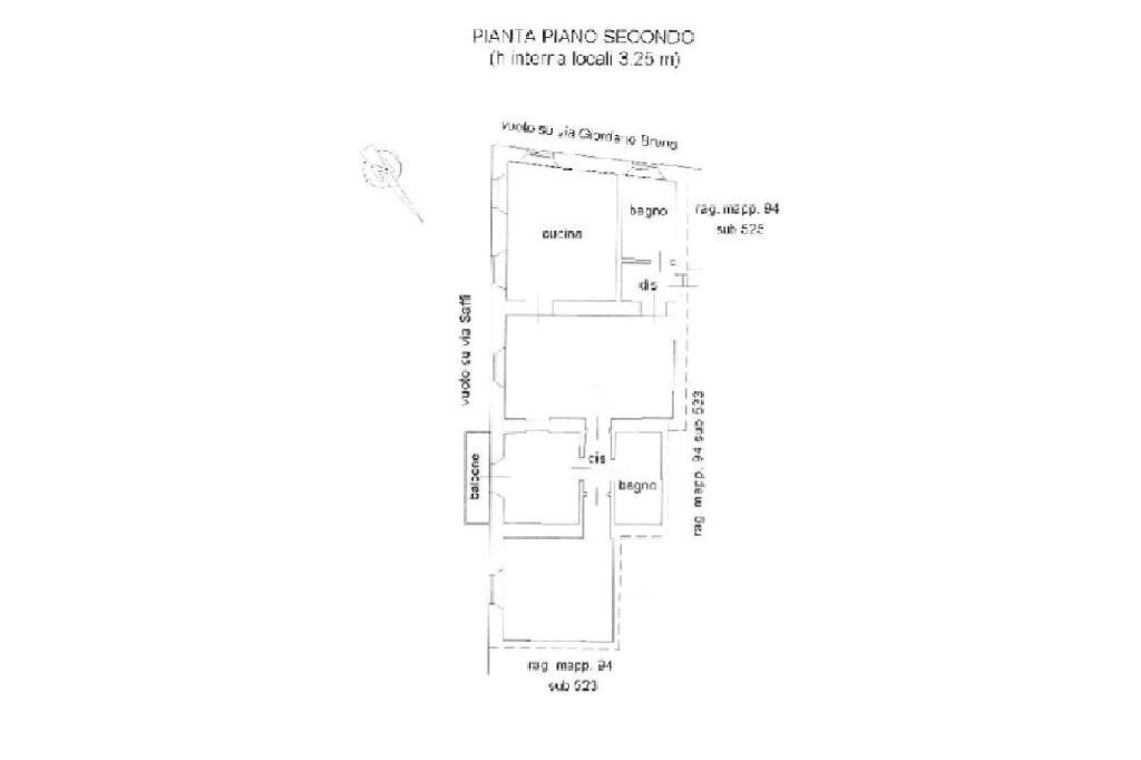 Trilocale via Aurelio Saffi, Casalmaggiore - planimetria 1