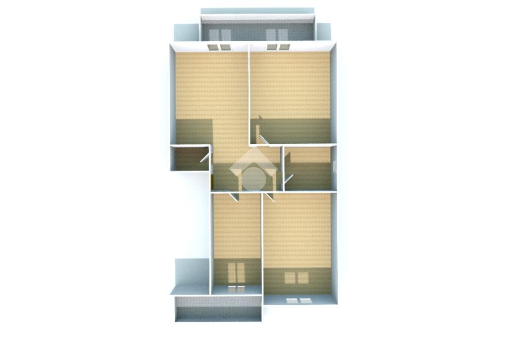 Four-room apartment Via Petrarca, Asti - floor plans 1