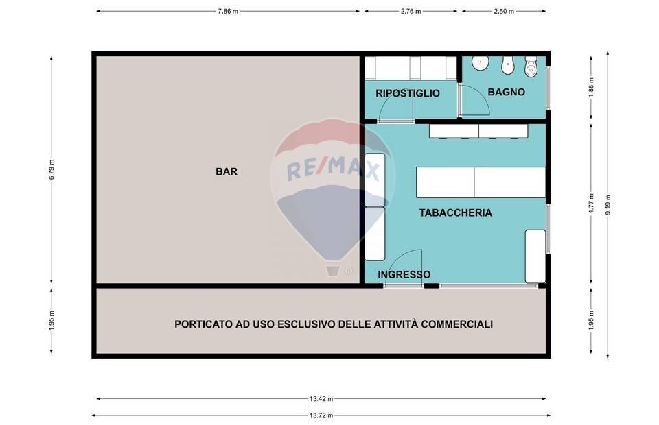 Pianta 2D - Locale Commerciale Pian Camuno - planimetria 1